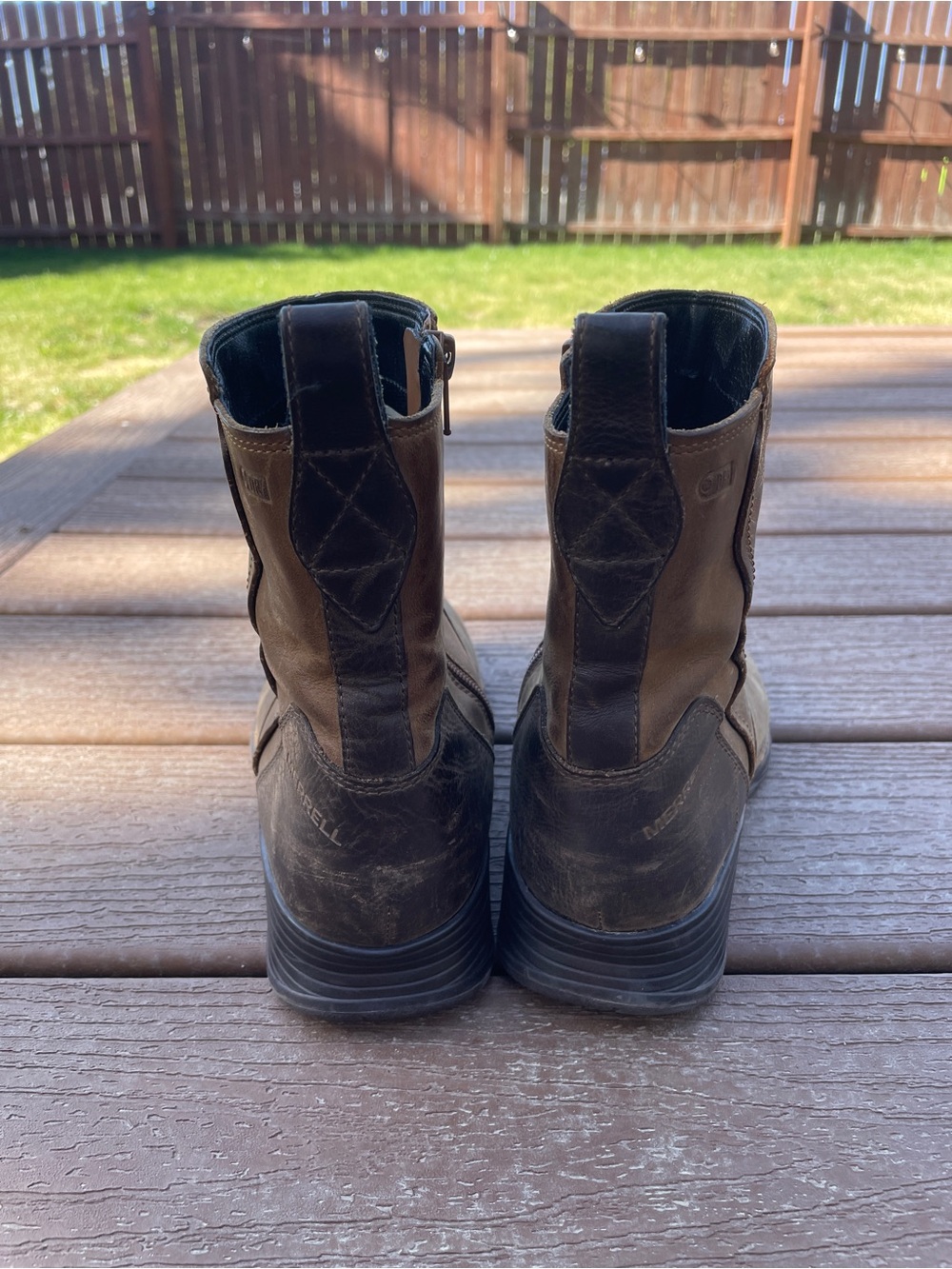 Merrell Women's Brown Chukka Zip Ankle Boots - Picture 2 of 7